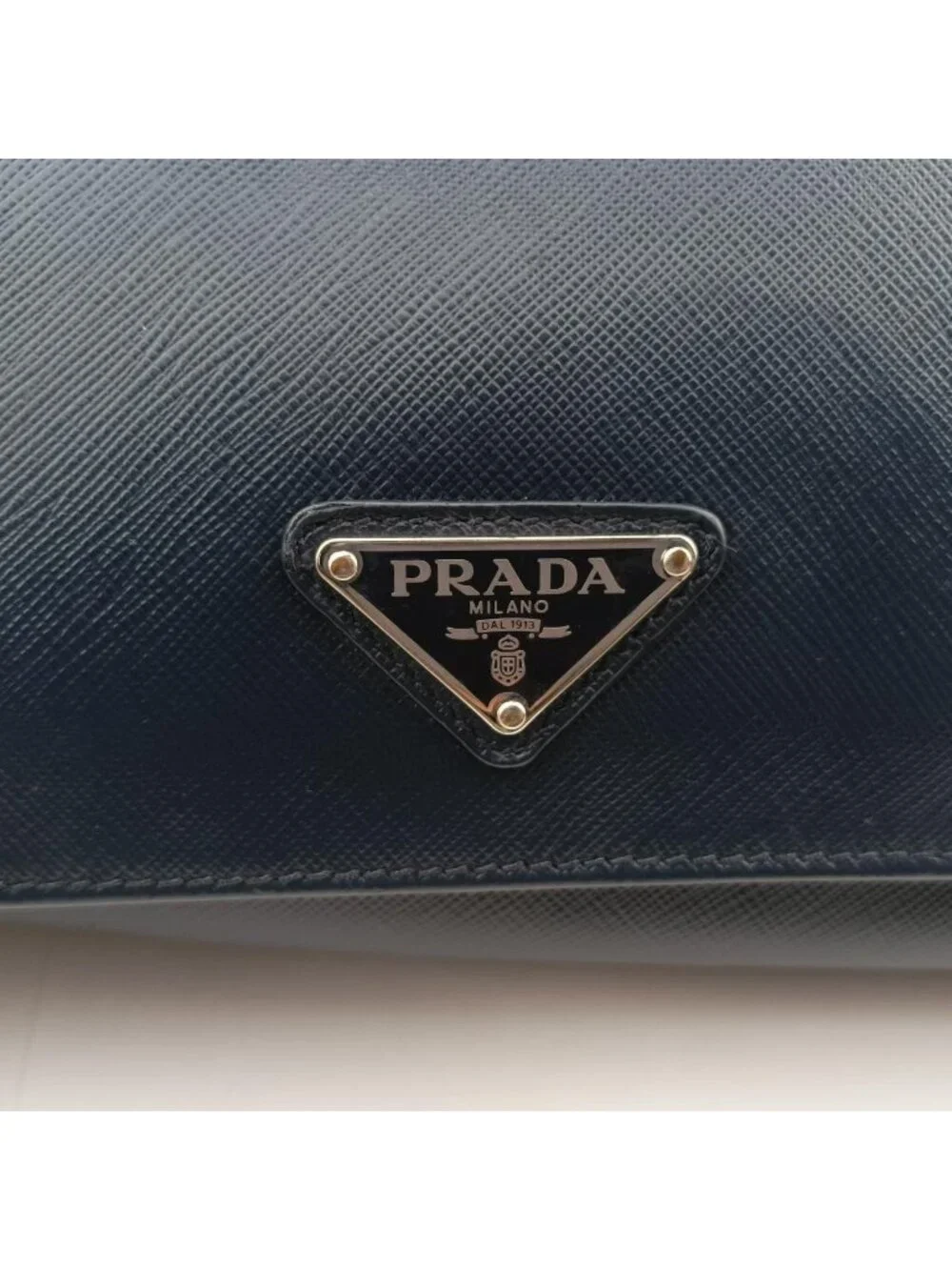 Prada Navy Saffiano Leather 58